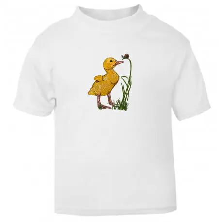 Curious Duckling Children’s Embroidered T-Shirt