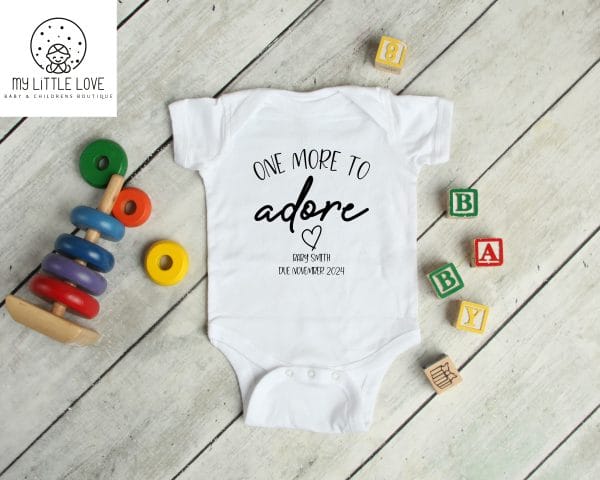 One More To Adore Pregnancy Announcement – Baby Grow